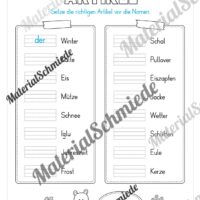 Materialpaket Winter: 2. Klasse (Vorschau 09)