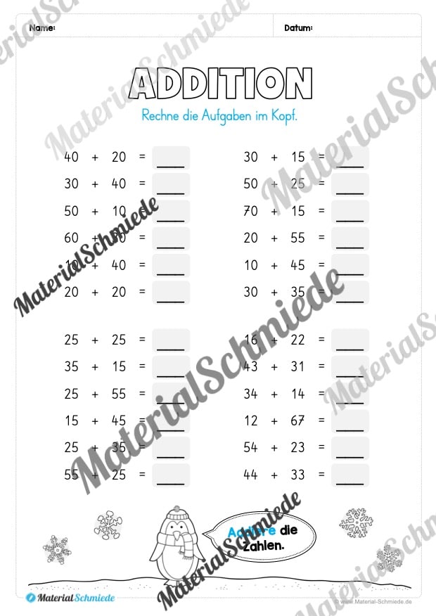 Materialpaket Winter: 2. Klasse (Vorschau 12)