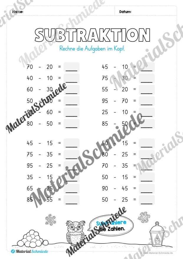 Materialpaket Winter: 2. Klasse (Vorschau 14)