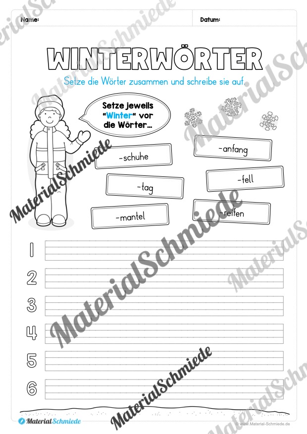 Materialpaket Winter: 2. Klasse (Vorschau 24)