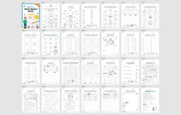 Materialpaket Winter: 2. Klasse (Überblick)