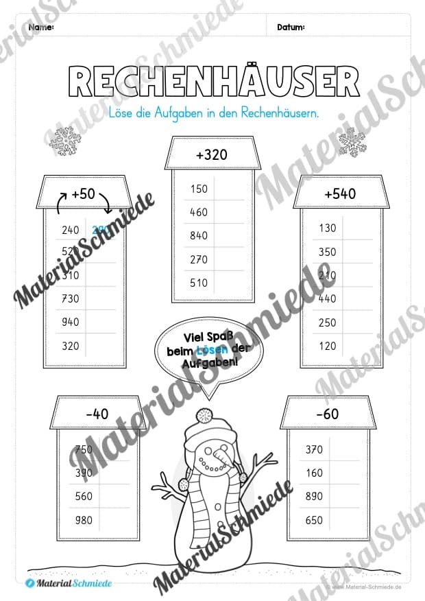 Materialpaket Winter: 3. Klasse (Vorschau 02)