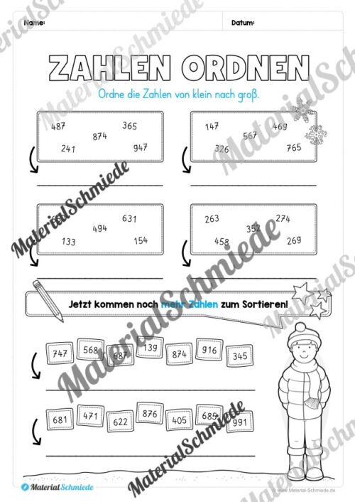 Materialpaket Winter: 3. Klasse (Vorschau 04)