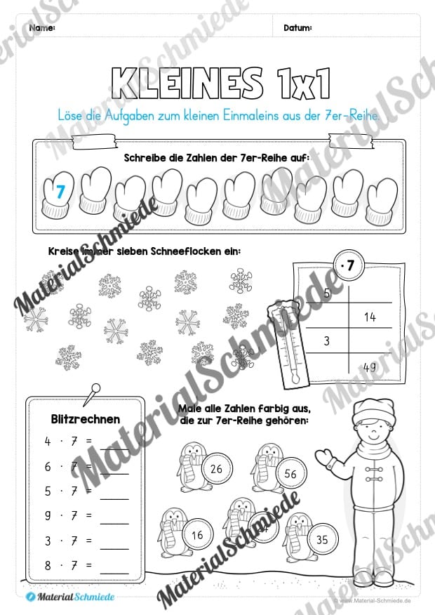 Materialpaket Winter: 3. Klasse (Vorschau 14)