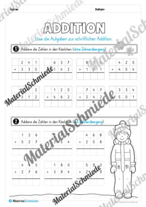 Materialpaket Winter: 3. Klasse (Vorschau 16)