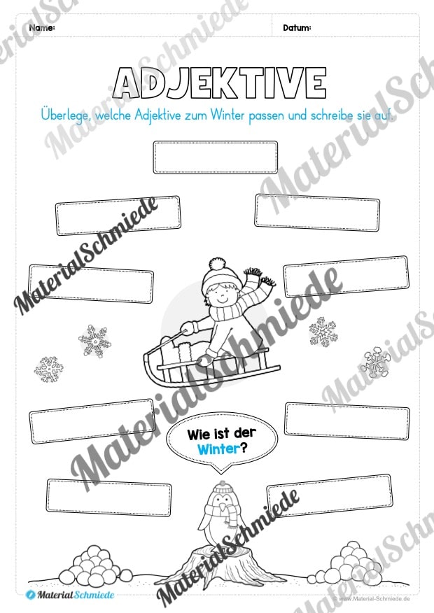 Materialpaket Winter: 3. Klasse (Vorschau 17)