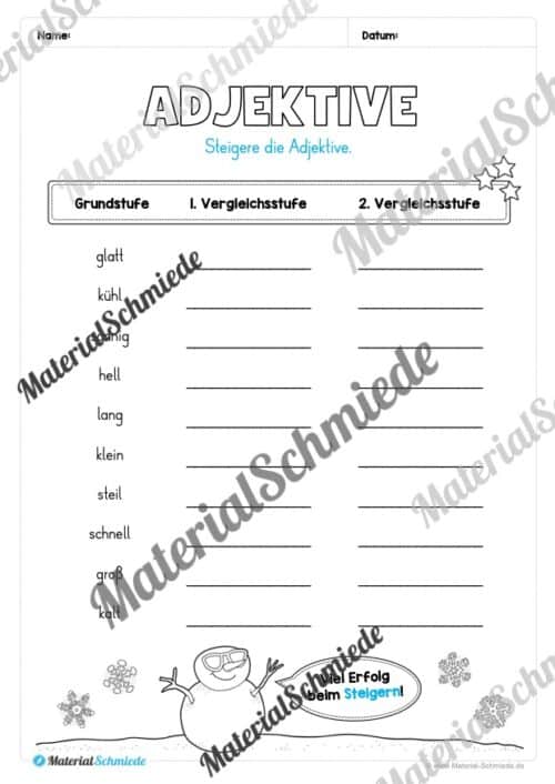 Materialpaket Winter: 3. Klasse (Vorschau 21)