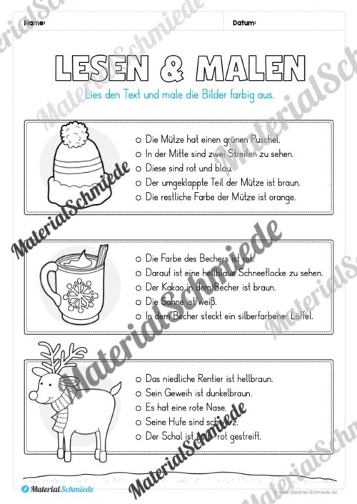 Materialpaket Winter: 3. Klasse (Vorschau 25)