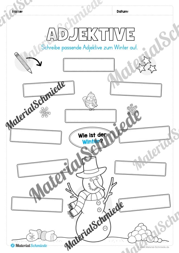 Materialpaket Winter: 4. Klasse (Vorschau 06)