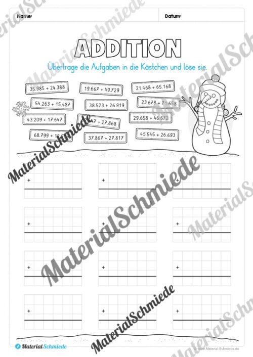 Materialpaket Winter: 4. Klasse (Vorschau 13)