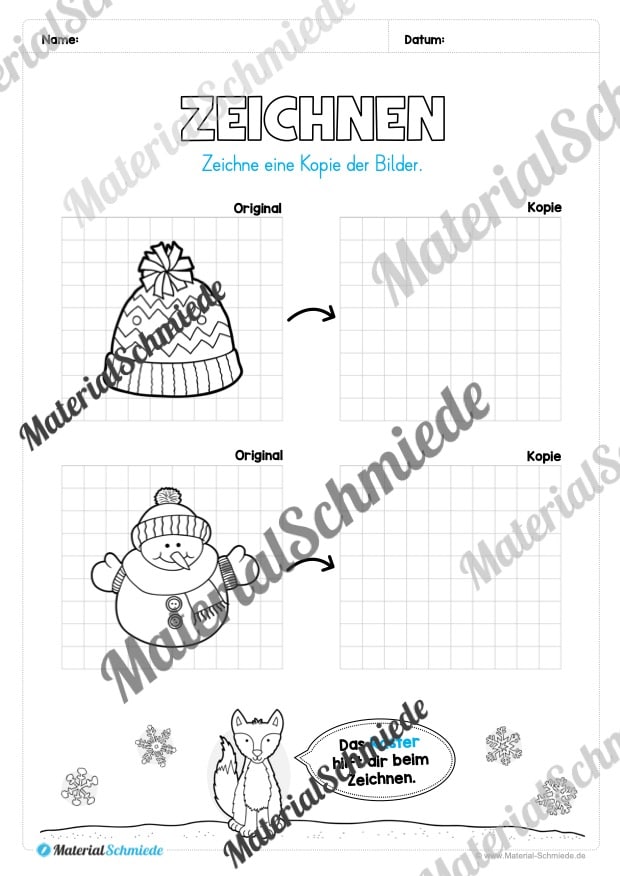 Materialpaket Winter: 4. Klasse (Vorschau 16)