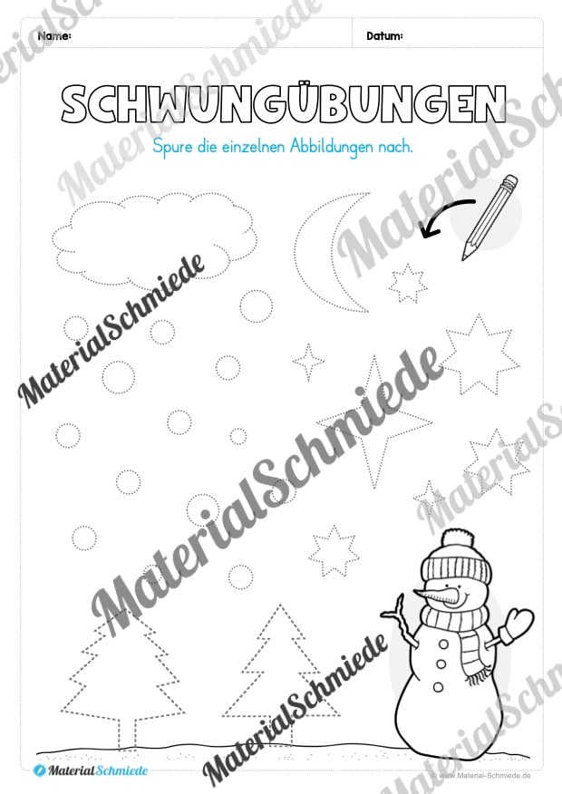 Materialpaket Winter: Vorschule (Vorschau 07)