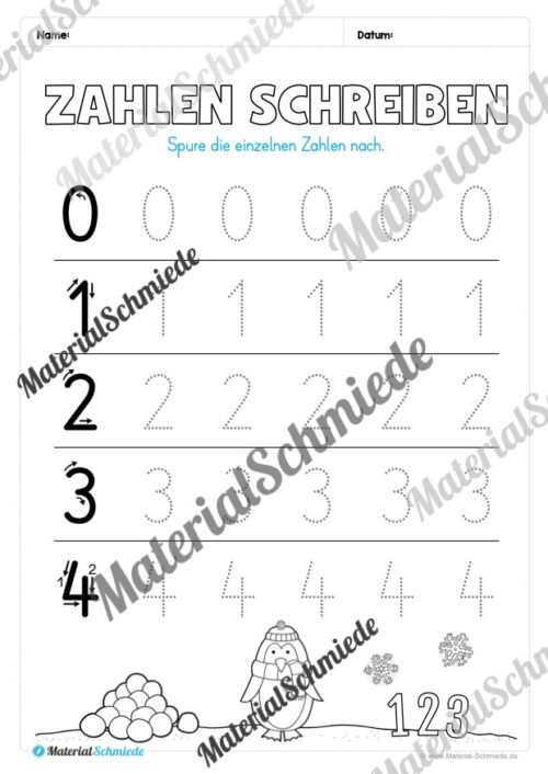 Materialpaket Winter: Vorschule (Vorschau 15)