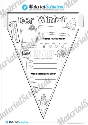 Wimpel / Wimpelkette zum Winter