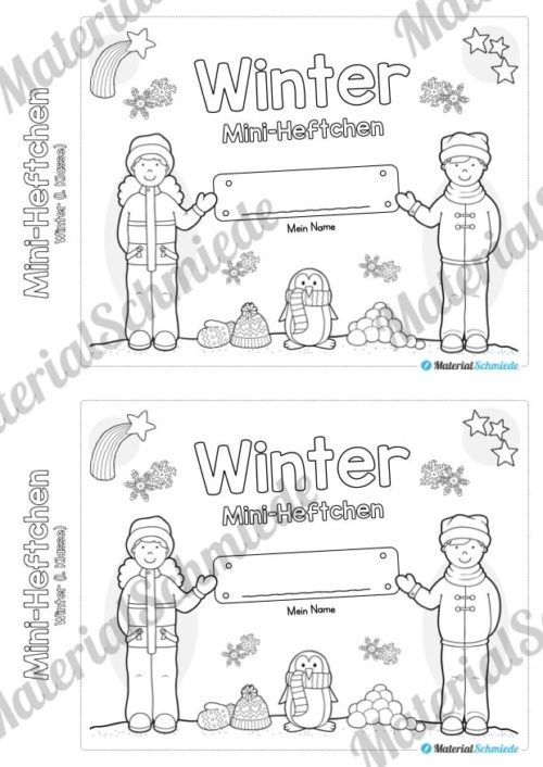 Mini-Heft: Winter 1. Klasse (Vorschau 01)