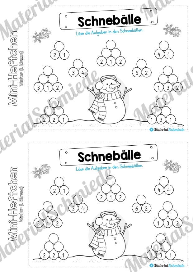 Mini-Heft: Winter 1. Klasse (Vorschau 05)