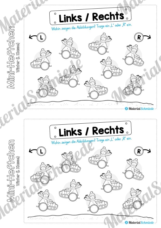 Mini-Heft: Winter 1. Klasse (Vorschau 10)