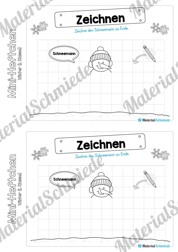 Mini-Heft: Winter 1. Klasse (Vorschau 15)