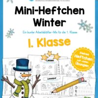 Mini-Heft: Winter 1. Klasse (25 Arbeitsblätter)