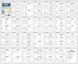 Mini-Heft: Winter – 1. Klasse (25 Arbeitsblätter) – Überblick