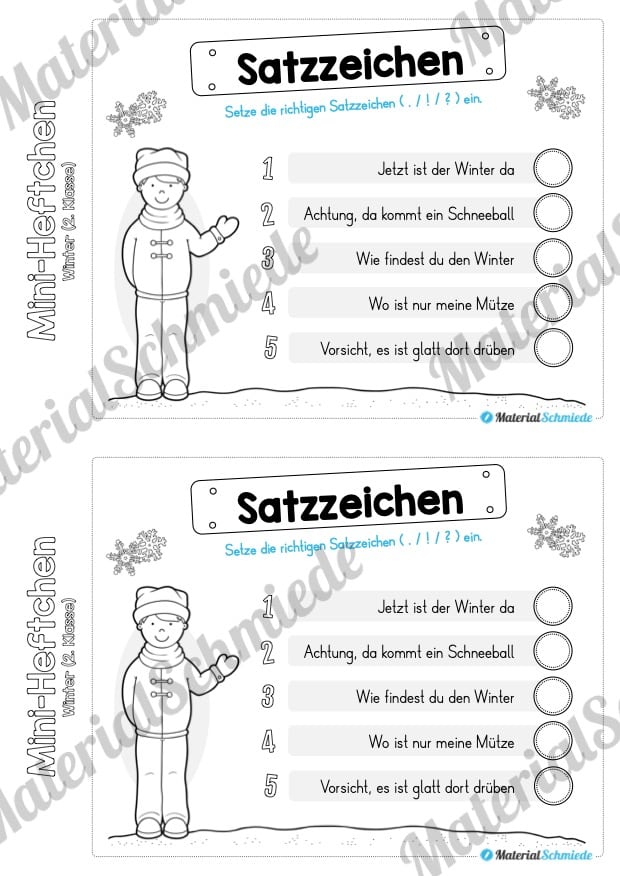 Mini-Heft: Winter 2. Klasse (Vorschau 08)