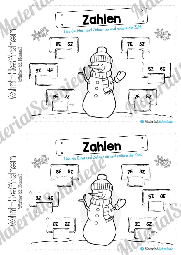 Mini-Heft: Winter 2. Klasse (Vorschau 09)