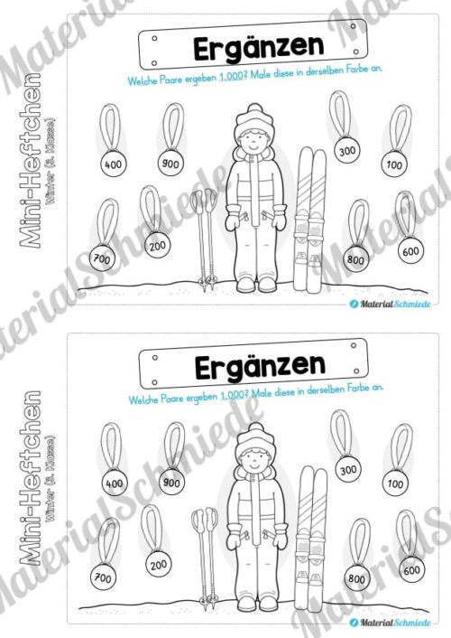 Mini-Heft: Winter 3. Klasse (Vorschau 02)