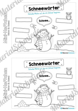 Mini-Heft: Winter 3. Klasse (Vorschau 11)