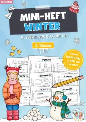 Mini-Heft: Winter - 3. Klasse (25 Arbeitsblätter)
