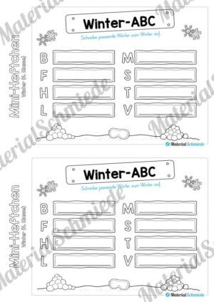 Mini-Heft: Winter 4. Klasse (Vorschau 02)