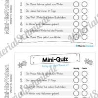 Mini-Heft: Winter 4. Klasse (Vorschau 13)