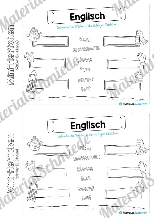 Mini-Heft: Winter 4. Klasse (Vorschau 18)