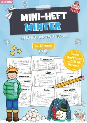 Mini-Heft: Winter - 4. Klasse (25 Arbeitsblätter)