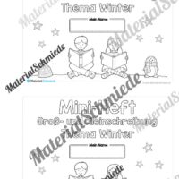 Mini-Heft: 10 Abschreibtexte zur Groß- und Kleinschreibung Thema Winter (Vorschau 01)