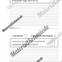 Mini-Heft: 10 Abschreibtexte zur Groß- und Kleinschreibung Thema Winter (Vorschau 06)