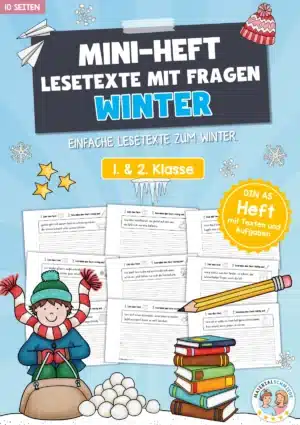 Mini-Heft: Lesetexte Winter (1. & 2. Klasse)