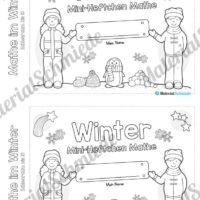 Mini-Heft: Mathe im Winter (Zahlenraum bis 10) - Vorschau 01