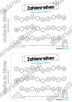 Mini-Heft: Mathe im Winter (Zahlenraum bis 10) – Vorschau 04