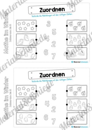 Mini-Heft: Mathe im Winter (Zahlenraum bis 10) – Vorschau 07