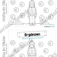 Mini-Heft: Mathe im Winter (Zahlenraum bis 10) - Vorschau 10
