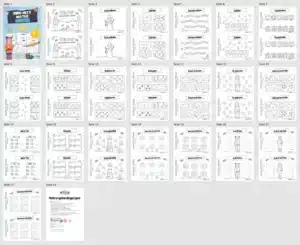 20 Seiten: Mathe Winter-Heftchen (Zahlenraum bis 10) – Überblick