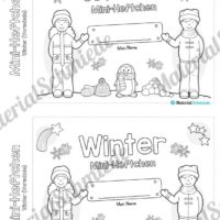 Mini-Heft: Winter Vorschule - 20 Arbeitsblätter (Vorschau 01)