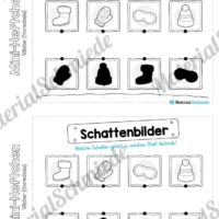 Mini-Heft: Winter Vorschule - 20 Arbeitsblätter (Vorschau 04)