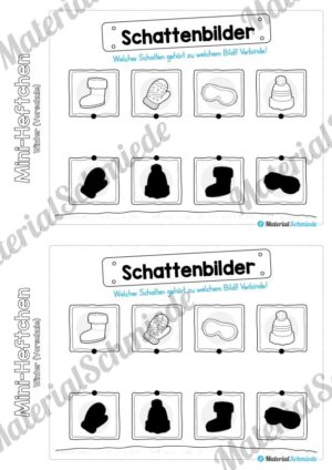 Mini-Heft: Winter Vorschule – 20 Arbeitsblätter (Vorschau 04)