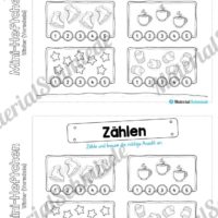 Mini-Heft: Winter Vorschule - 20 Arbeitsblätter (Vorschau 07)