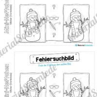 Mini-Heft: Winter Vorschule - 20 Arbeitsblätter (Vorschau 11)