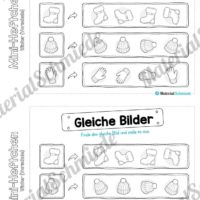 Mini-Heft: Winter Vorschule - 20 Arbeitsblätter (Vorschau 12)