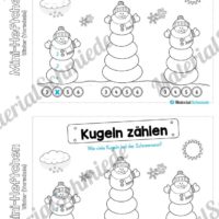 Mini-Heft: Winter Vorschule - 20 Arbeitsblätter (Vorschau 13)