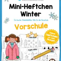 Mini-Heft: Winter Vorschule (20 Arbeitsblätter)