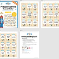 Plauderkarten: Thema Winter (Lesespiel) - Überblick